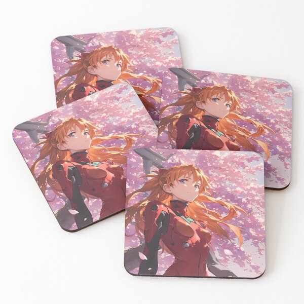 Item preview, Neon Asuka Langley Soryu Evangelion Anime Confident Cherry Blossom Pilot designed and sold by GABRIELMURPHY.