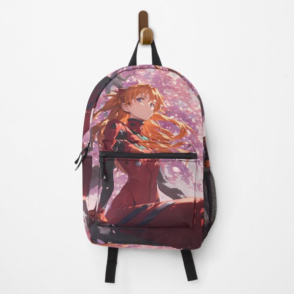 Item preview, Neon Asuka Langley Soryu Evangelion Anime Confident Cherry Blossom Pilot designed and sold by GABRIELMURPHY.