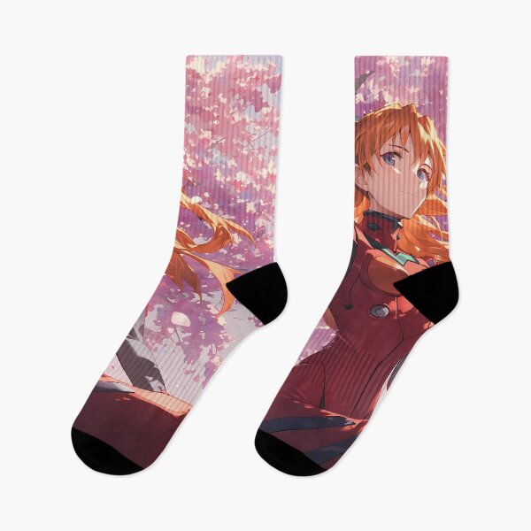 Item preview, Neon Asuka Langley Soryu Evangelion Anime Confident Cherry Blossom Pilot designed and sold by GABRIELMURPHY.