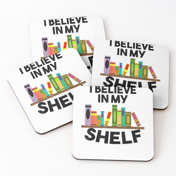 Item preview, Cool Book Lover Librarian I Believe In My Shelf designed and sold by palatablesold.