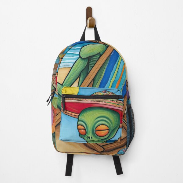 Item preview, Alien on a tropical beach drinking a cocktail designed and sold by Colin Bentham.