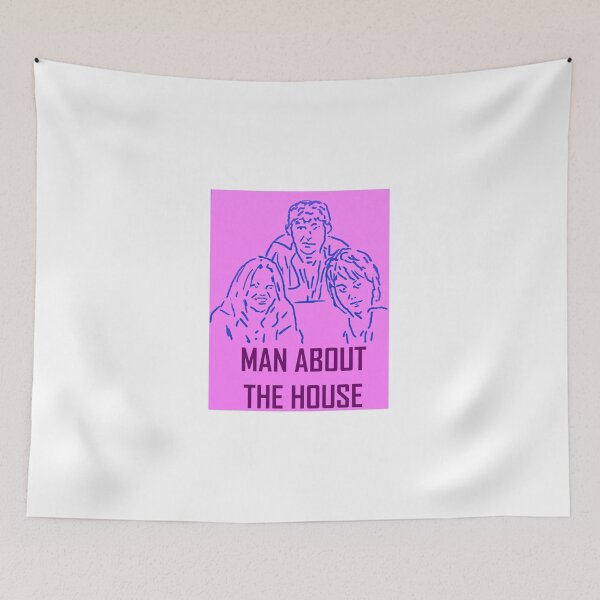 Item preview, Man About The House Blue on Pink designed and sold by SJHorsfall.