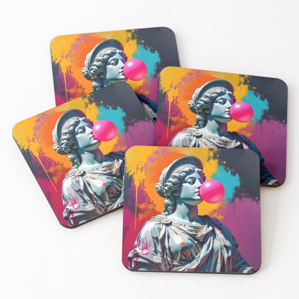 Item preview, Ancient Colorful Statue with Chewing Gum designed and sold by Erlin Rudho.