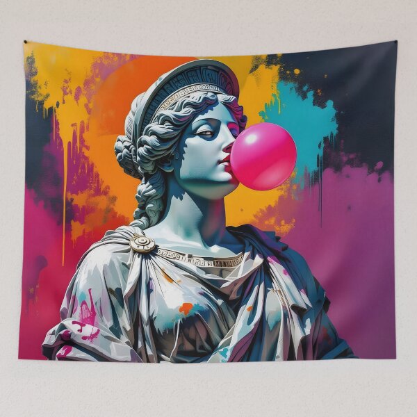 Item preview, Ancient Colorful Statue with Chewing Gum designed and sold by Erlin Rudho.