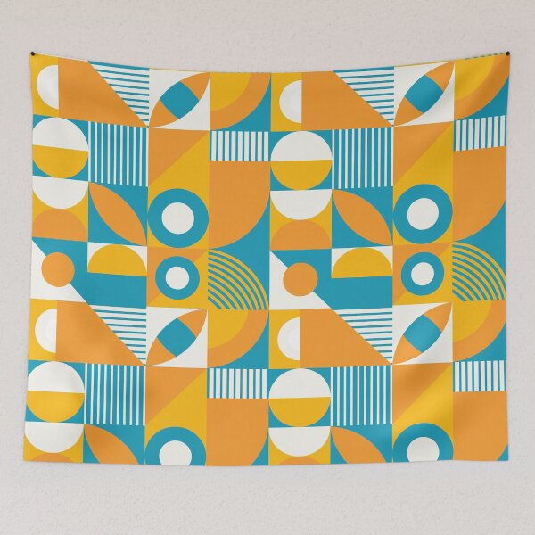 Item preview, Bauhaus Inspired Products For Aesthetic Bauhaus Interior Design: Blue and Yellow Bauhaus designed and sold by Dezinix.