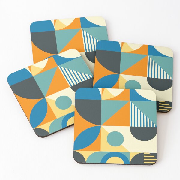 Item preview, Bauhaus Inspired Products For Aesthetic Bauhaus Interior Design: Blue, Green, Yellow, Orange Multicolor Bauhaus designed and sold by Ideeplyfeltit.