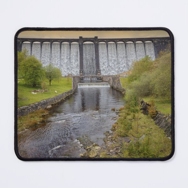 Item preview, Water Overflowing the Reservoir in The Elan Valley in Wales UK designed and sold by John Gilham - Landscape Photography.