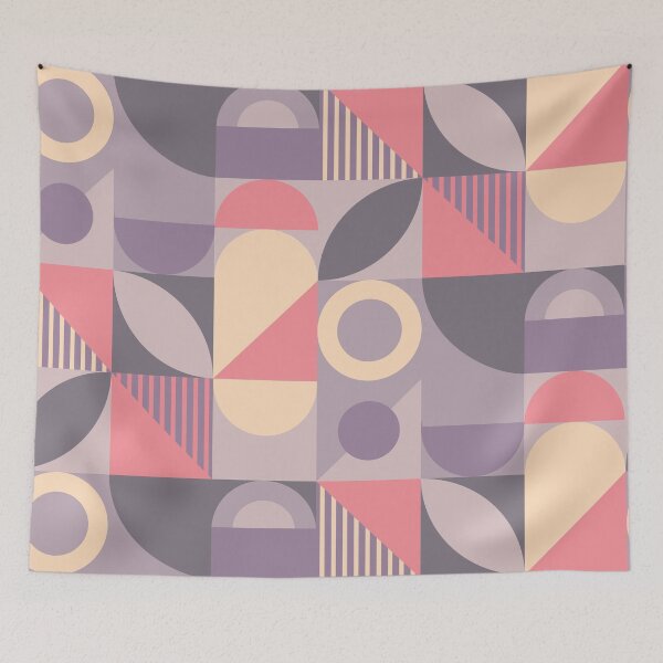 Item preview, Bauhaus Inspired Products For Aesthetic Bauhaus Interior Design:  Pastel Multicolor Aesthetic Bauhaus designed and sold by Ideeplyfeltit.