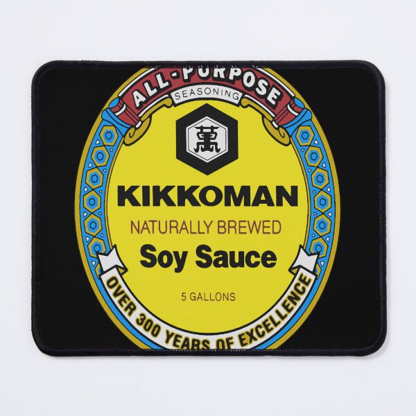Item preview, All Purpose Kikkoman Soy Sauce Print Design Men's Ideal Sleeve Black Funny Cotton designed and sold by TristanGodard.