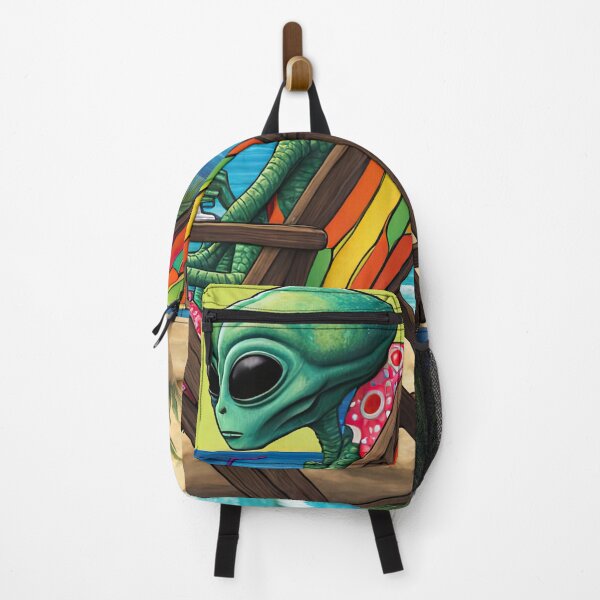Item preview, Alien on a tropical beach drinking a cocktail designed and sold by Colin Bentham.