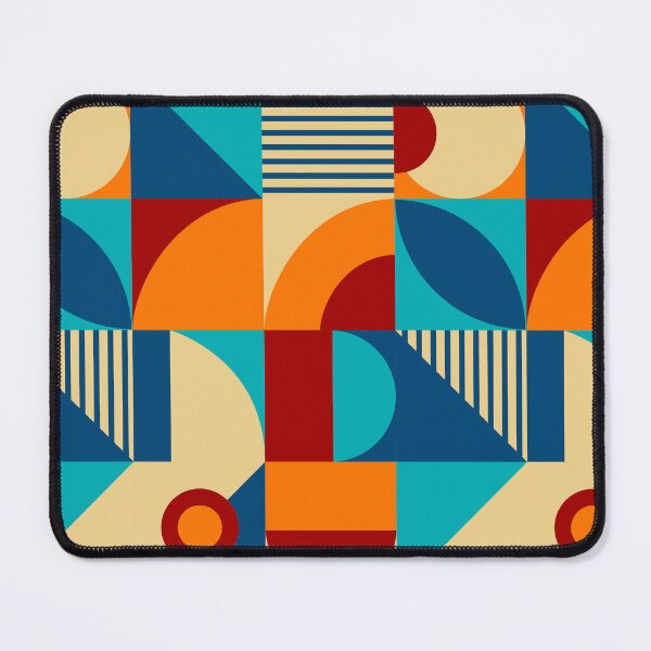 Item preview, Bauhaus Inspired Products For Aesthetic Bauhaus Interior Design: Yellow Blue and Orange Multicolor Bauhaus designed and sold by Ideeplyfeltit.