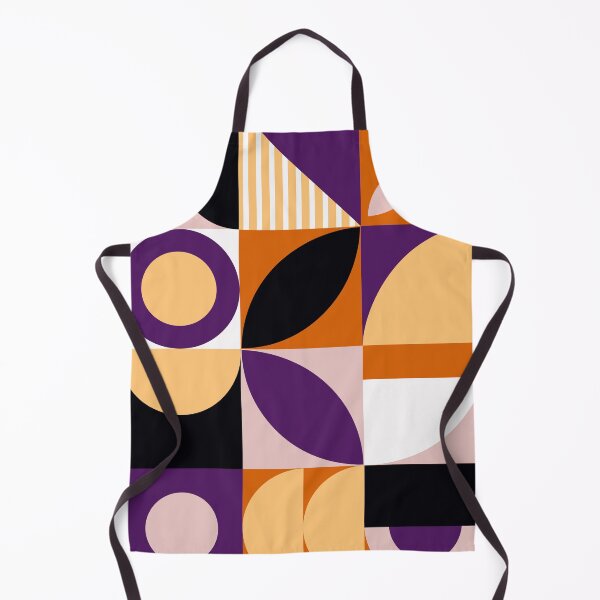 Item preview, Bauhaus Inspired Products For Aesthetic Bauhaus Interior Design: Purple and Orange Multicolor Bauhaus designed and sold by Ideeplyfeltit.