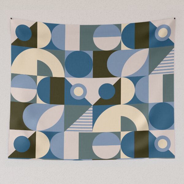 Artikelvorschau, Vom Bauhaus inspirierte Produkte für ästhetisches Bauhaus-Innendesign: Ocean Color Bauhaus entworfen und verkauft von Ideeplyfeltit.
