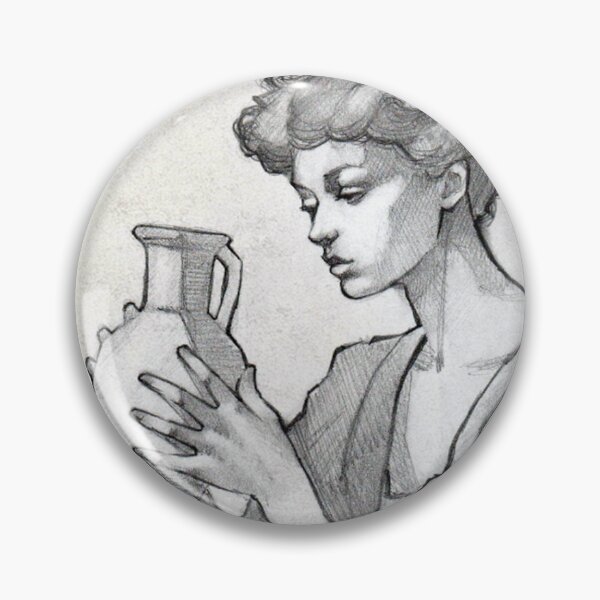 Item preview, Woman and her pitcher designed and sold by EnaBianca.