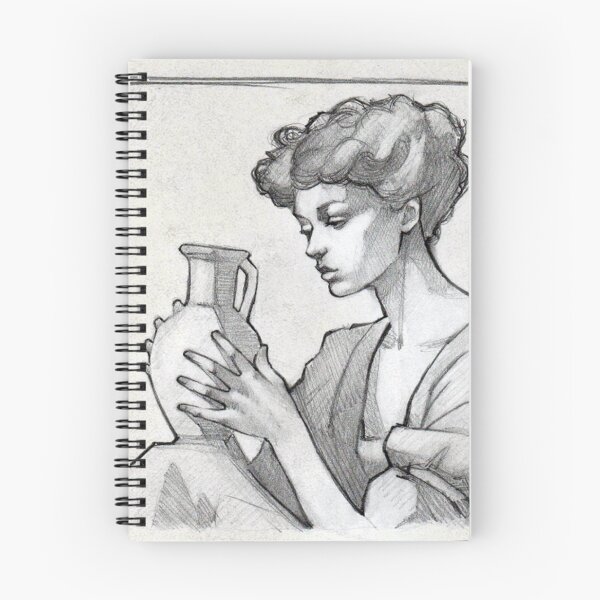 Item preview, Woman and her pitcher designed and sold by EnaBianca.