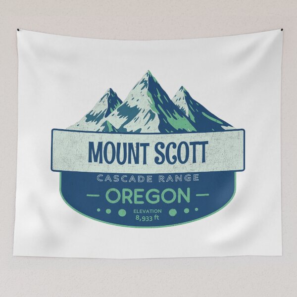 Item preview, Mount Scott, Cascade Range, Oregon, Mountain Design designed and sold by Wanderful-roads.