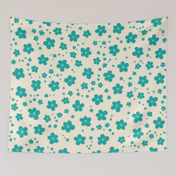 Item preview, Agua Cream Floral Pattern designed and sold by Love, Amy.