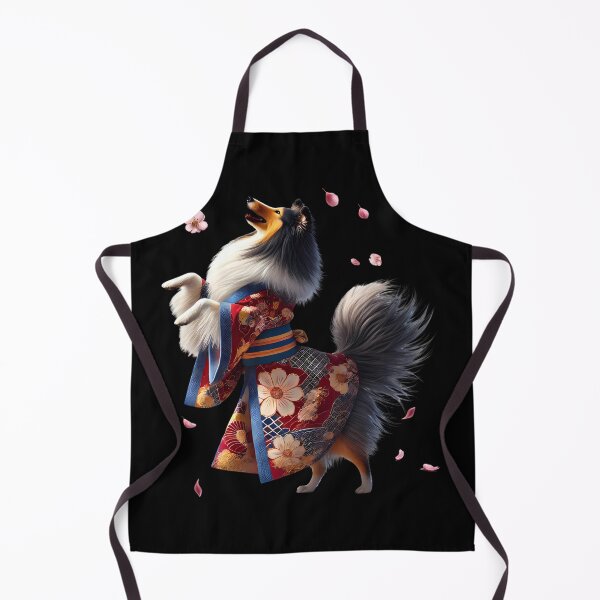 Artikelvorschau, Shetland Sheepdog Japanische Kunst Kimono Harajuku Hundeliebhaber entworfen und verkauft von Kimberley King Art King Art.