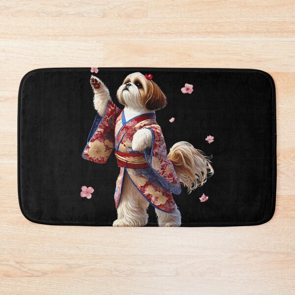 Artikelvorschau, Shih Tzu Japanische Kunst Kimono Harajuku Hundeliebhaber entworfen und verkauft von Kimberley King Art King Art.