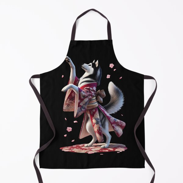 Artikelvorschau, Siberian Husky Japanische Kunst Kimono Harajuku Hundeliebhaber entworfen und verkauft von Kimberley King Art King Art.