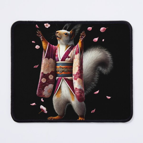 Item preview, Squirrel Japanese Art Kimono Harajuku Animal Lover designed and sold by Kimberley King Art  King Art.