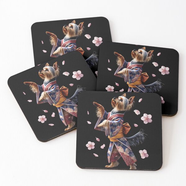 Artikelvorschau, Yorkshire Terrier Japanische Kunst Kimono Harajuku Hundeliebhaber entworfen und verkauft von Kimberley King Art King Art.