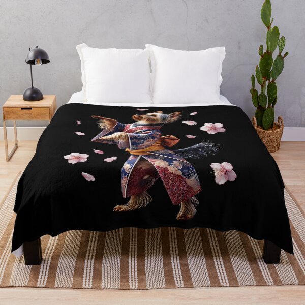 Artikelvorschau, Yorkshire Terrier Japanische Kunst Kimono Harajuku Hundeliebhaber entworfen und verkauft von Kimberley King Art King Art.