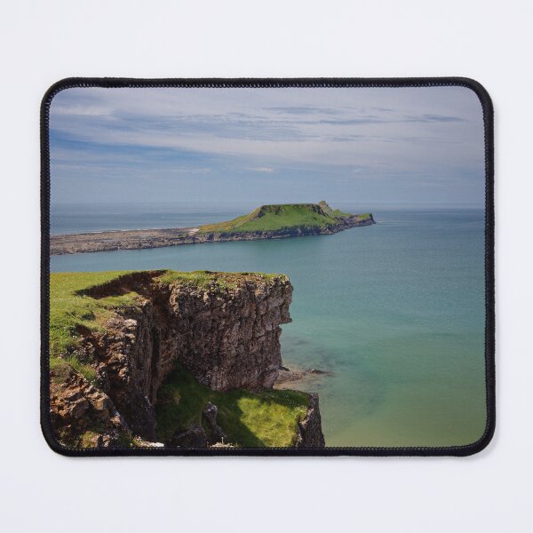 Item preview, Worms Head Rhossili Bay in the Gower Peninsular Wales UK designed and sold by John Gilham - Landscape Photography.