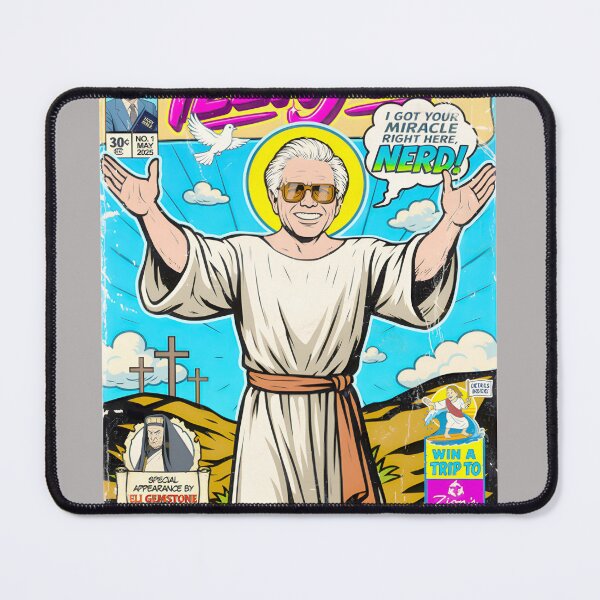 Item preview, Retro Comic Messiah Parody - "Miracle Right Here, Nerd!" designed and sold by SyndyLynch.