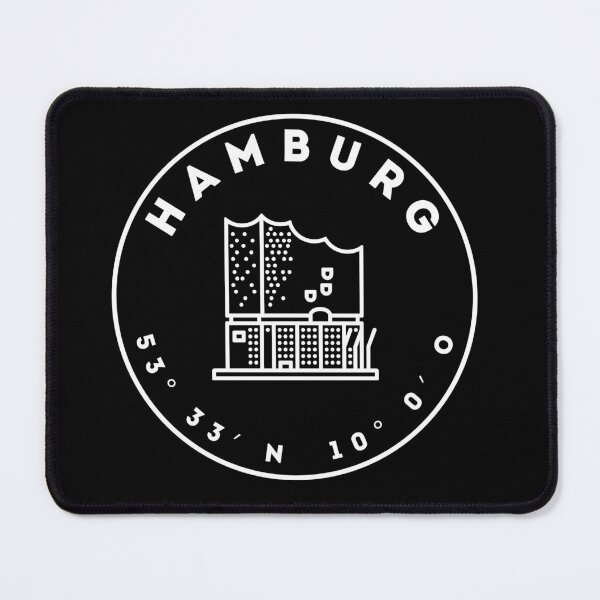 Item preview, Hamburg with Elbphilharmonie and coordinates designed and sold by PennyLaneEU.