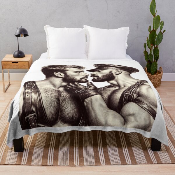 Item preview, Leather Daddies 'Come Here' Berlin Gay Leder Pride Graphic Design designed and sold by ItsAKinkThing.