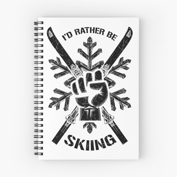 Item preview, I'd Rather Be Skiing Ski Protest Fist Skier Snowflake Skiers designed and sold by GrandeDuc.