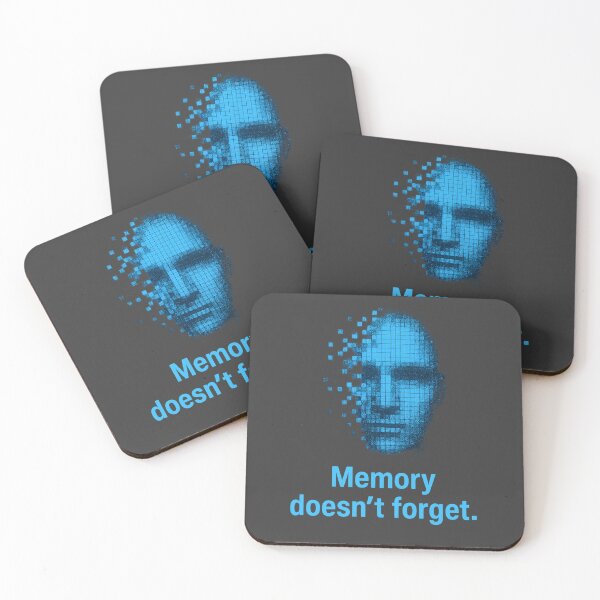 Item preview, Archive – “Memory Doesn’t Forget” Pixelated Face Glitch Sticker designed and sold by Feral Confetti.