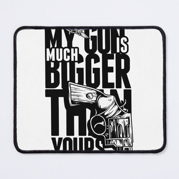 Item preview, Edgy Revolver Graphic Tee - My Gun is Much Bigger Than Yours designed and sold by skycharts.