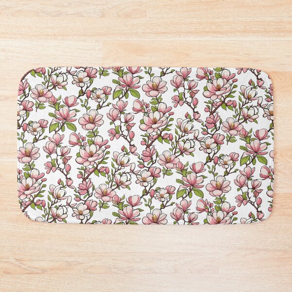 Item preview, Magnolia Pattern Art On White designed and sold by Ayesha Saleem.