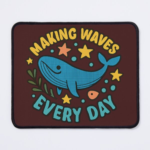Item preview, Bright Whale Vibes. Baleine lumineuse designed and sold by Drawingshirts.