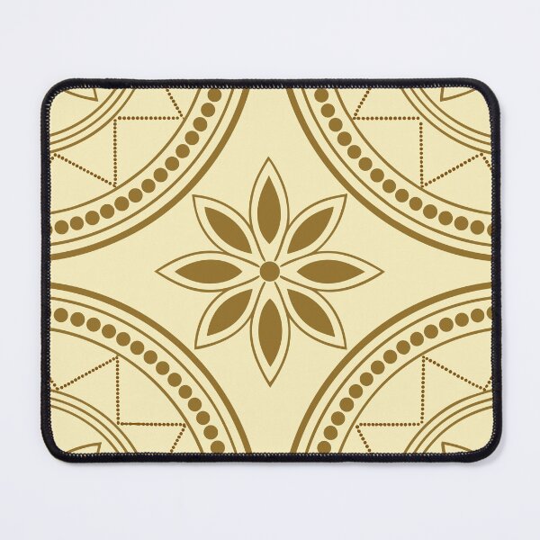 Item preview, MUSTARD YELLOW MANDALA FLORAL PATTERN designed and sold by trengeee.