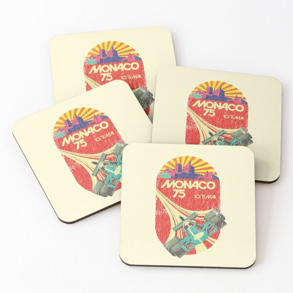 Item preview, 1975 Monaco Grand Prix - aged, worn, vintage print designed and sold by retropetrol.