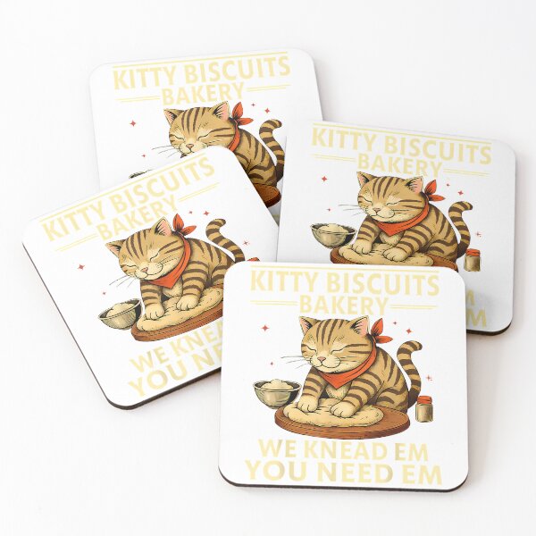 Item preview, Kitty Biscuits Bakery We Knead Em You Need Em Cat Baking T-Shirt designed and sold by krotkrot.