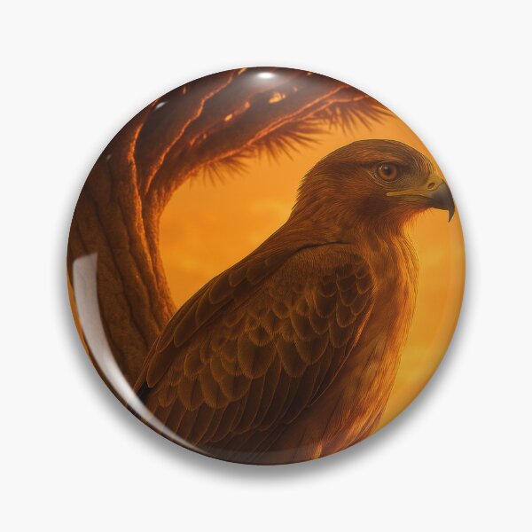 Item preview, Buzzard in the evening light with dragon tree on Socotra designed and sold by BreakingWorse.