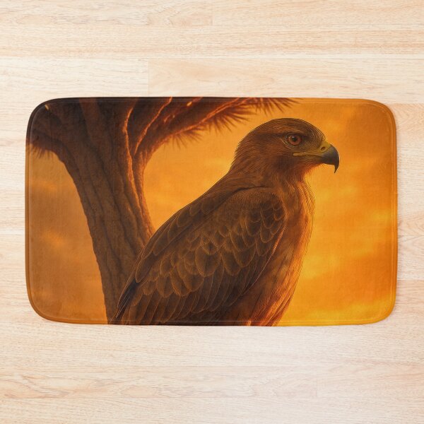 Item preview, Buzzard in the evening light with dragon tree on Socotra designed and sold by BreakingWorse.