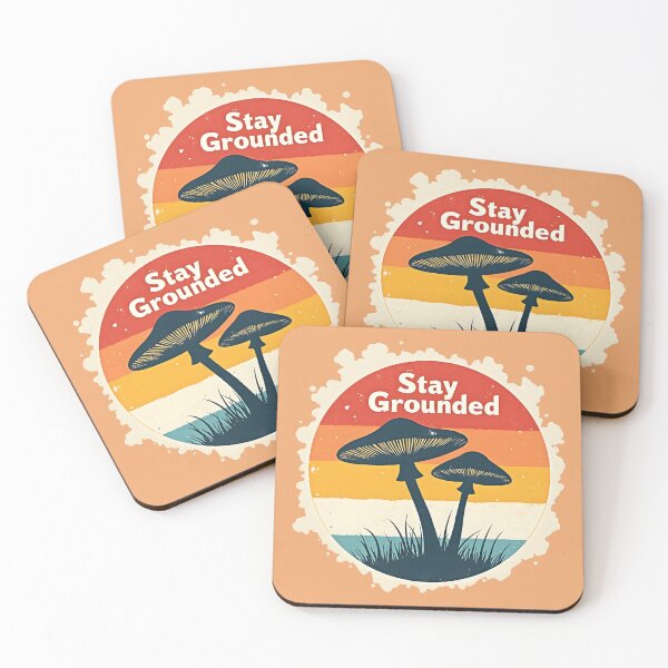 Item preview, Stay anchored retro mushrooms designed and sold by Fab-Haven.