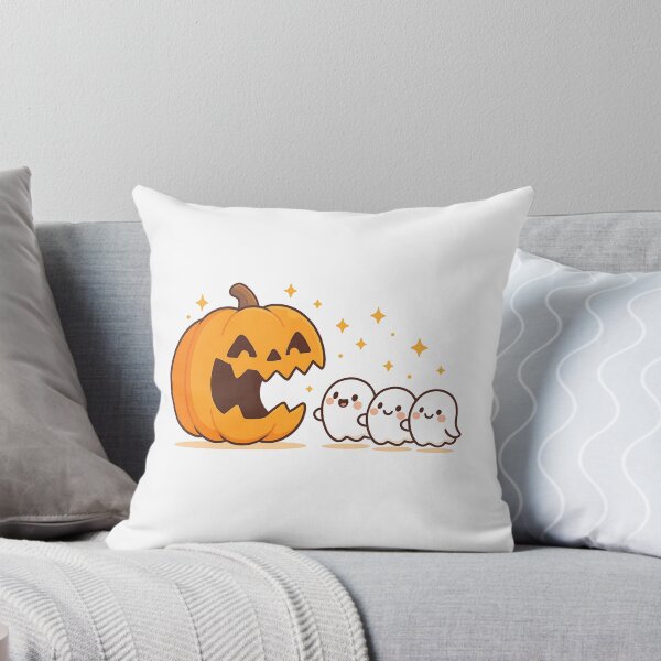 Item preview, Cute Kawaii Pumpkin and Happy Ghosts designed and sold by Pixelmap.