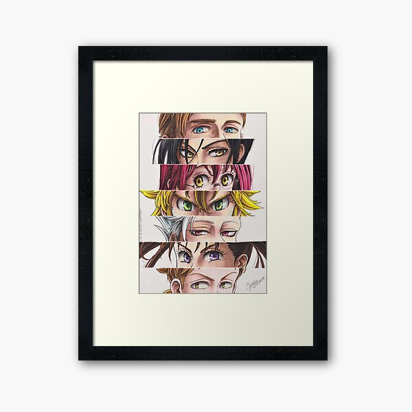 NnT: Sins' eyes Framed Art Print