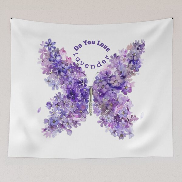 Item preview, Lavender Floral Butterfly  designed and sold by Roova-art.