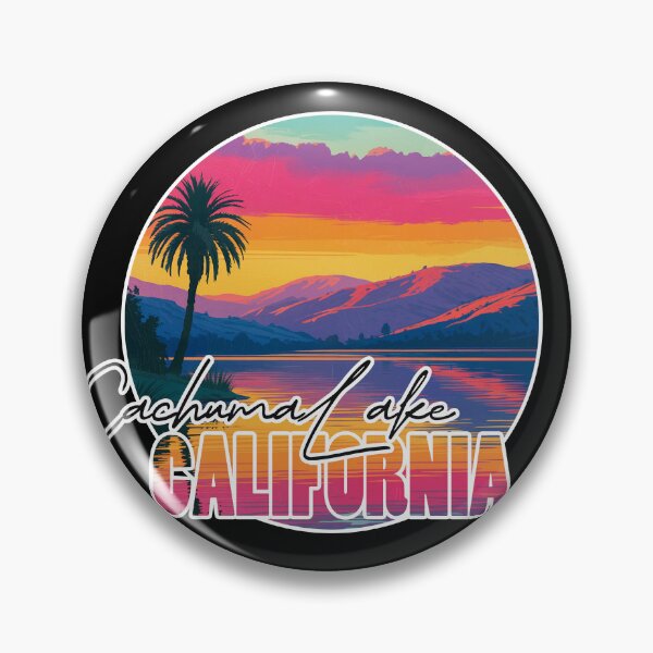 Artikelvorschau, Cachuma Lake, Santa Barbara County, Kalifornien, Sonnenuntergang am See entworfen und verkauft von Wanderful-roads.