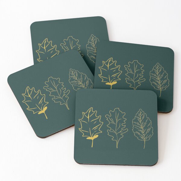 Item preview,  Golden Outline Leaves 3 designed and sold by MKH GARDEN STORE.