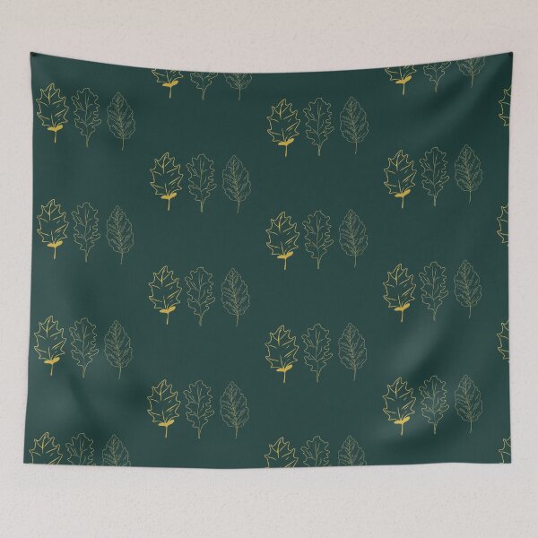 Item preview,  Golden Outline Leaves 3 designed and sold by MKH GARDEN STORE.
