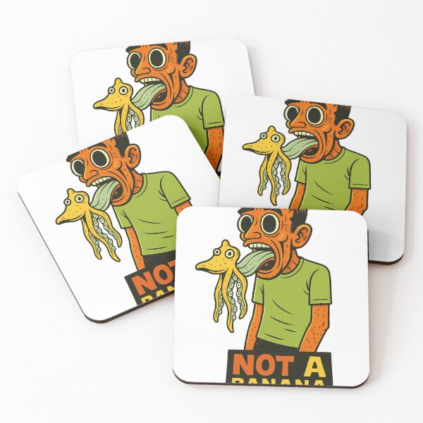 Item preview, Not a Banana – Surreal Funny Octopus Art designed and sold by haitrieuic96.