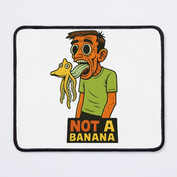 Item preview, Not a Banana – Surreal Funny Octopus Art designed and sold by haitrieuic96.